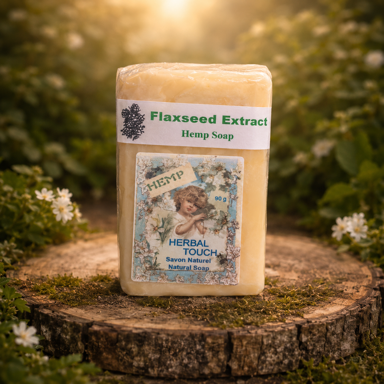 Unscented HERBAL TOUCH Hemp Soap – 110 Grambar